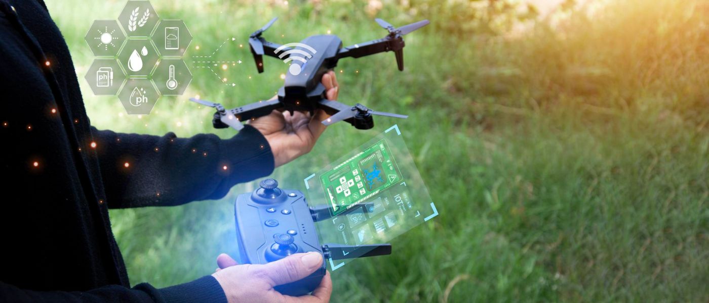 Integration of Drones and Smart glasses