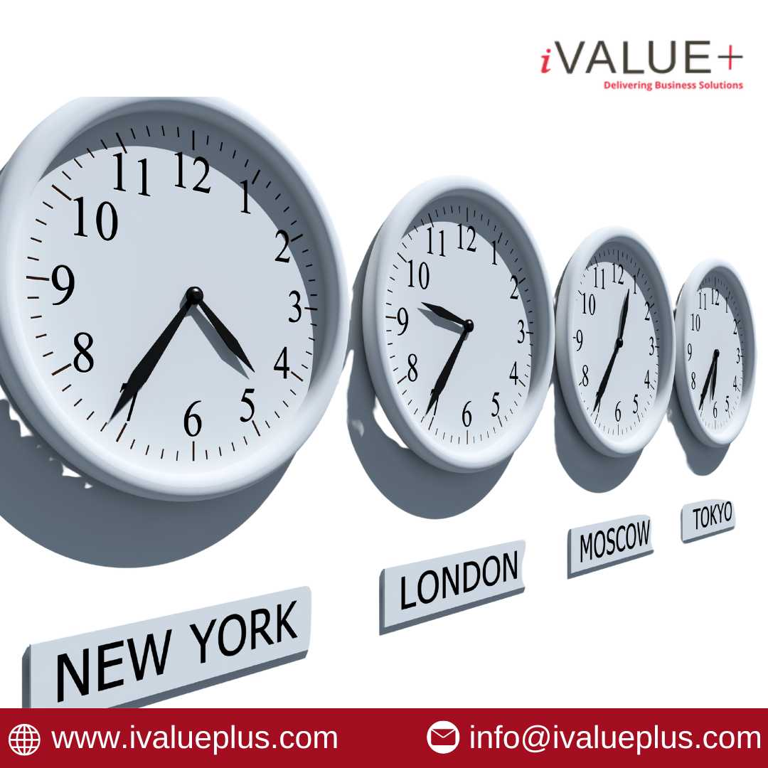 manage time zone difference with your offshore team with iValuePlus