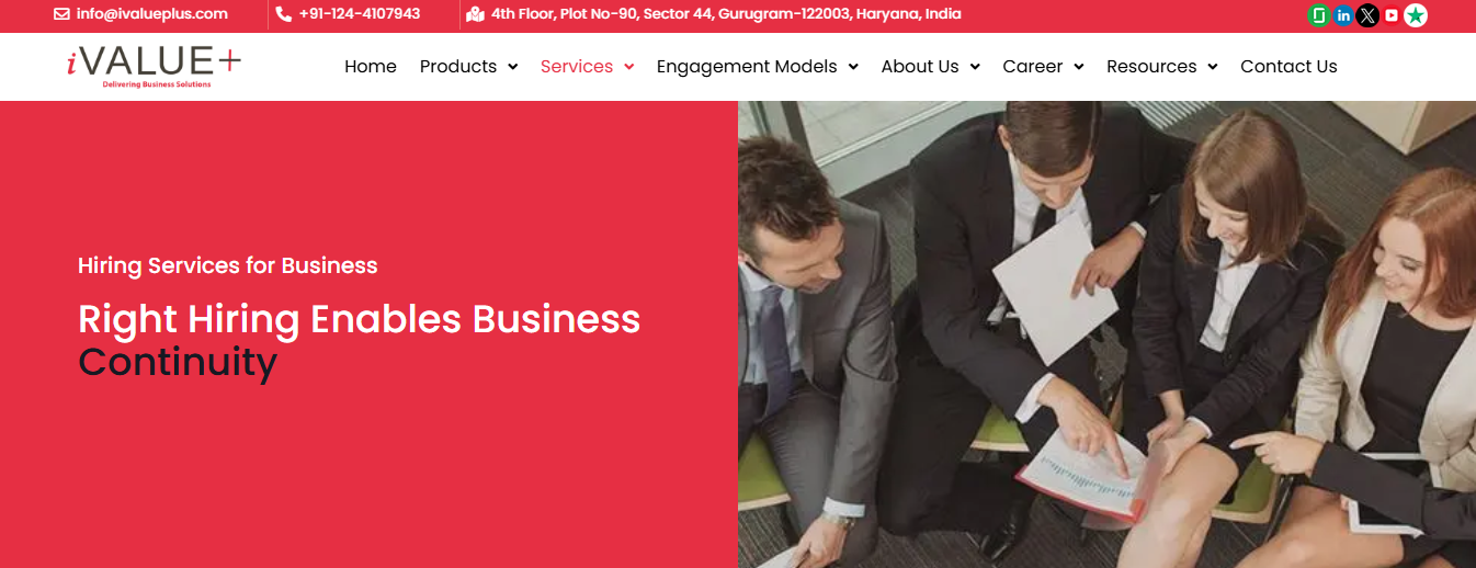 Hiring services provider